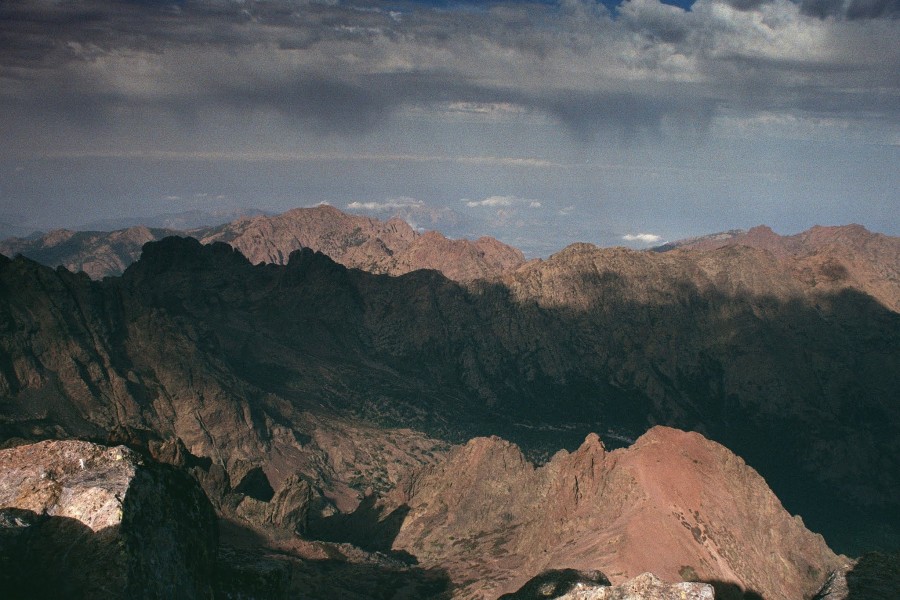 widok z Monte Cinto na północ