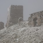 Ruiny kopalni na Port de Salau, Pireneje, Listopad