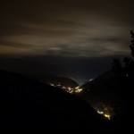 nocny widok z Les Fonts