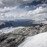 Widok na Sognefjellet- opadający aż do Sognefjord