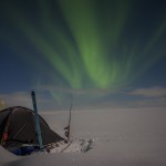 namiot zimą -Finnmarks Plateau